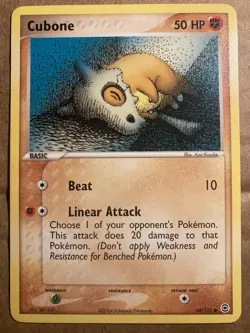 Cubone Pokemon Card FireRed & LeafGreen 60/112 LP - Image 1