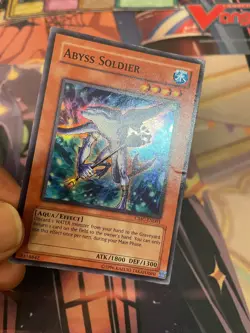YUGIOH - ABYSS SOLDIER - SUPER RARE - CMC - MP - PROMO - Image 1