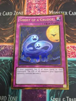 Yugioh Ghost of a Grudge PGLD-EN029 Gold Secret Rare 1st Edition Near Mint - Image 1