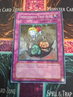 Yugioh Treacherous Trap Hole CSOC-EN089 Secret Rare Unlimited Near Mint - Image 1