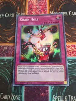Yugioh Chain Hole DANE-EN077 Super Rare 1st Edition Near Mint - Image 1