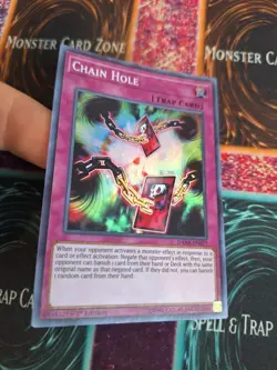 Yugioh Chain Hole DANE-EN077 Super Rare 1st Edition Near Mint - Image 2