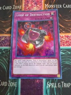 Yugioh Loop of Destruction LCKC-EN110 Secret Rare 1st Edition Near Mint - Image 1