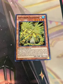 YUGIOH - CRYSTRON SULFEFNIR - SUPER RARE - RATE - 1ST ED - MP - Image 1