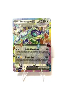 Pokemon Terapagos EX 128/142 SCR Stellar Crown Tera Holo 230 HP - Image 1