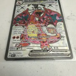 🔥TCG Pokemon Charizard ex 215 SV03 Obsidian Flames holo Illustration Rare - Image 3