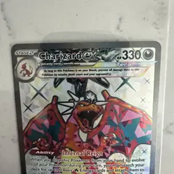 🔥TCG Pokemon Charizard ex 215 SV03 Obsidian Flames holo Illustration Rare - Image 4