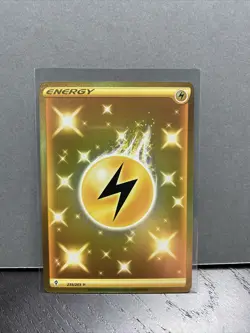 Pokemon TCG Lightning Energy Evolving Skies 235/203 Holo Secret Rare. Perfect NM - Image 1