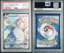 2021 Pokemon Sword & Shield Full Art CHARIZARD VMAX #SV107 Shining Fates PSA 10 - Image 3