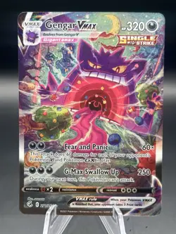 Pokemon TCG Gengar VMAX Alternate Art Secret Rare Holo 271/264 Fusion Strike - Image 1