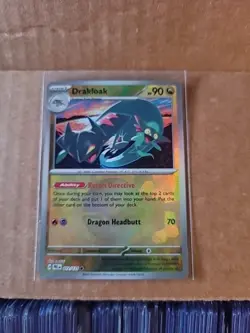 Pokemon Drakloak 072/131 Reverse Holo Master Ball Prismatic Evolutions NM - Image 1