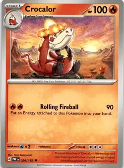 Pokemon TCG Pokemon Crocalor Crocalor Uncommon Regular - Image 1