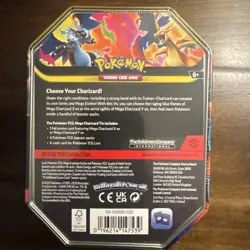 Pokemon Mega Charizard ex Factory Sealed Tin Box - Charizard X - 4 Booster Packs - Image 4