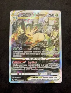 Pokemon TCG Leafeon VSTAR Crown Zenith Holo Ultra Rare GG35/GG70 NM - Image 1