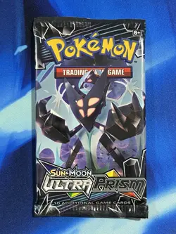 Pokemon 2018 Sun & Moon Ultra Prism Booster Pack Nm M Dawn Wings Necrozma Art - Image 1