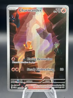Charmander 168/165 Pokemon TCG Sv: Scarlet & Violet 151 Holo Illustration Rare - Image 1