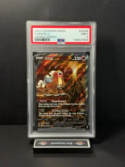 2023 Pokemon Sword and Shield Crown Zenith Fa Entei V #GG36 PSA 9 - Image 1