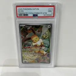 Eevee SVP173 Pokemon Center Stamped PSA 9 Prismatic Evolutions ETB Promo SVP 173 - Image 1