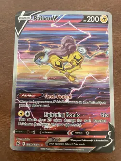 Pokemon Raikou V GG41/GG70 Crown Zenith Galarian Gallery Ultra Rare Holo 200 HP - Image 1