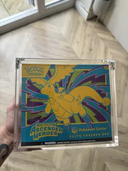 Pokemon Ascended Heroes Pokemon Center Etb - Sealed In Acrylic Case ✅ - Image 1