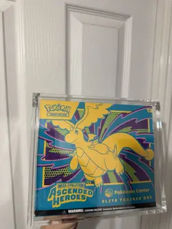 Pokemon Ascended Heroes Pokemon Center Etb - Sealed In Acrylic Case ✅ - Image 1