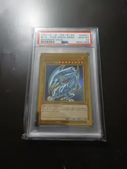 PSA 10 - 2020 Yugioh Blue Eyes White Dragon MAGO-EN001 Maximum Gold 1st Edition. - Image 1