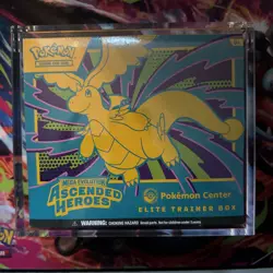 Pokemon TCG: Ascended Heroes Pokemon Center Elite Trainer Box ETB & Acrylic Case - Image 1
