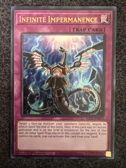 Yugioh Infinite Impermanence RA01-EN075 Ultra Rare 1st Edition NM - Image 1
