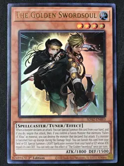 Yu-Gi-Oh TCG #SDAZ-EN003 The Golden Swordsoul 1st Edition Ultra Rare LP - Image 1