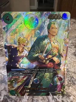 Roronoa Zoro Foil PRB02-006 OP14 One Piece The Azure Sea's Seven English 🔥✅👍😳 - Image 1