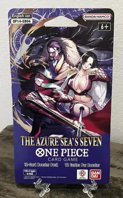 One Piece TCG The Azure Sea’s Seven OP-14 Sleeved Booster Pack 33 LOT Sealed (C) - Image 2