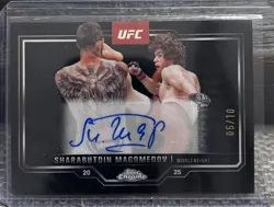 2025 Topps Chrome UFC Sapphire - SHARABUTDIN MAGOMEDOV Veteran Autos Black /10 - Image 1