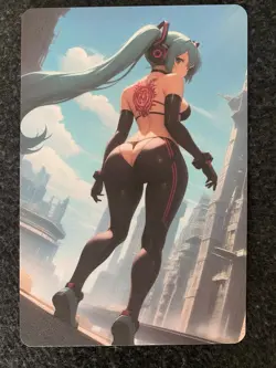 Matchmaker Spicy Waifu NSFW A5 Size Card Board Hatsune Miku Vocaloid Tatto - Image 1