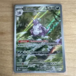 Pokemon Nidoking TCG Holo Illustration Rare Card 174/165 Scarlet & Violet-151 - Image 1
