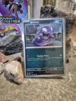 pokemon Cards Grimer 1pcs+1pcs Sleeve 2024 #088/165 Authentique - Image 1