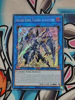 YUGIOH ALIN-EN051 Allied Code Talker @Ignister Secret Rare Card 1st Edition - Image 1