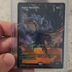 Magic: The Gathering Super Shredder Legendary Creature Foil TMNT Card Black 0285 - Image 1