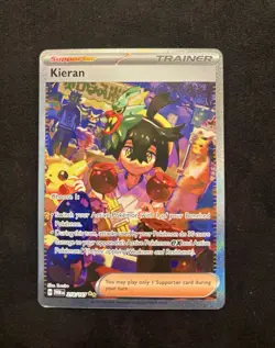 Pokemon Card | Kieran 218/167 Scarlet & Violet Twilight Masquerade SIR Trainer - Image 1