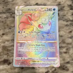 Pokemon Alolan Vulpix VSTAR 197/195 Silver Tempest Secret Rare Holo 240 HP Card - Image 1