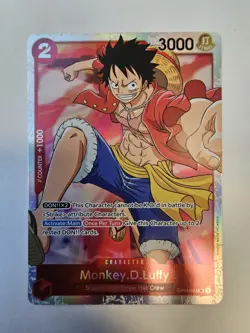 ONE PIECE Card Game Romance Dawn OP01-024 Monkey D Luffy Super Rare - Image 1