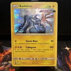 Pokemon TCG Xurkitree Holo Rare Card Hidden Fates SV14/SV94 - Image 1
