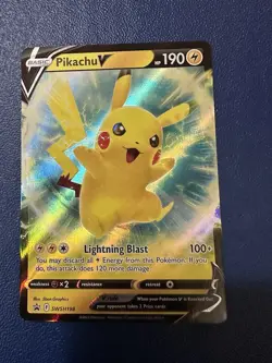 Pikachu V SWSH198 SWSH: Sword & Shield Promo Cards Holo - Image 1