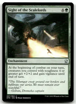 Sight of the Scalelords #207 (NM) Dragons of Tarkir DTK Magic MTG - Image 1