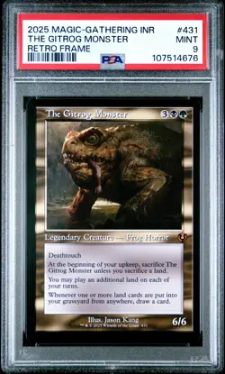 2025 MTG INNISTRAD REMASTERED RETRO FRAME #431 THE GITROG MONSTER PSA 9 - Image 1