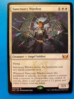MTG 1x Sanctuary Warden # 30 Streets of New Capenna Magic the Gathering x1 NM - Image 1