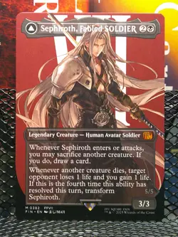 Sephiroth, Fabled SOLDIER (0382) (Borderless) Final Fantasy Regular - Image 1