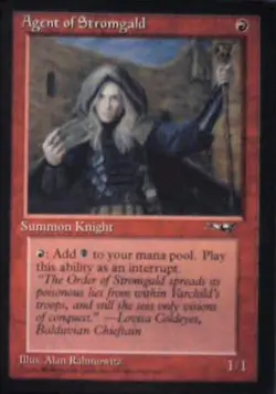 Agent of Stromgald (Woman Holding Staff) - Alliances: #64a, MTG Nm R68 - Image 1