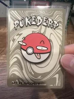Pokederp 1st Edition Cayootie Eevee 12/25 Second Print Custom Derpy Card - Image 3