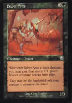 Saber Ants - Mercadian Masques: #267, Magic: The Gathering Nm R131 - Image 1