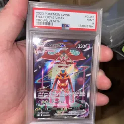 Deoxys VMAX GG45/GG70 Crown Zenith: Galarian Gallery Holo PSA 9 🔥 - Image 1